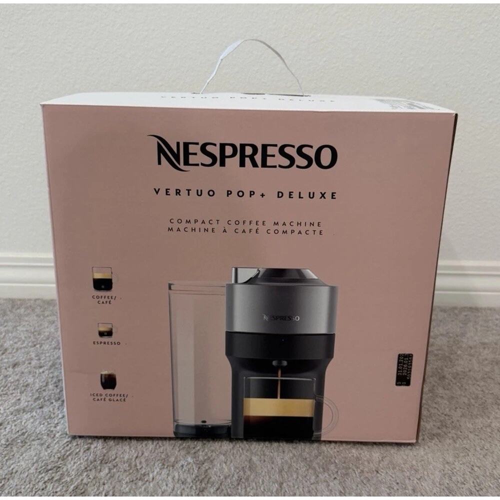 NWT Nespresso Vertuo POP+ Deluxe Machine with 12 Coffee Pods